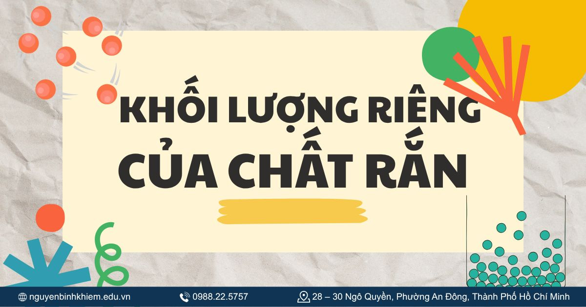 Khối lượng riêng của chất rắn