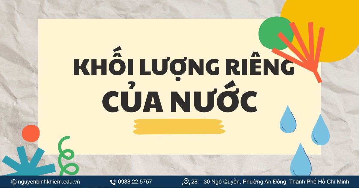 Khối lượng riêng của nước