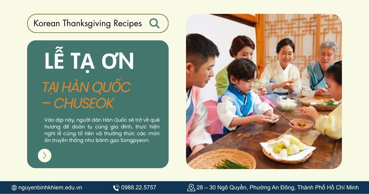 Lễ Tạ Ơn tại Hàn Quốc