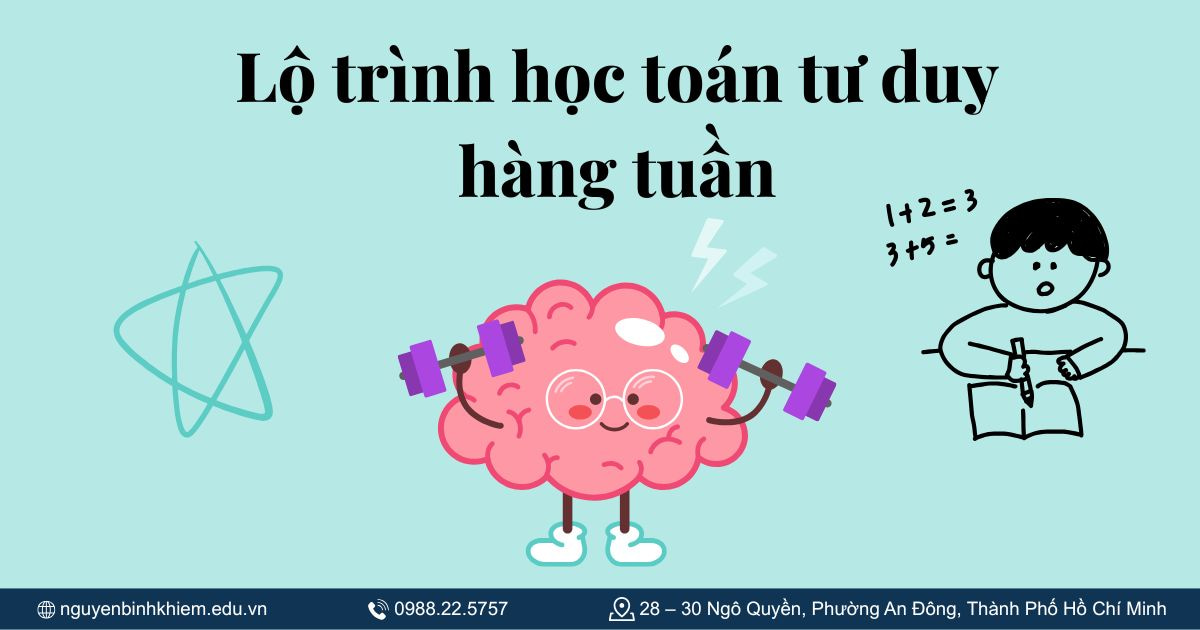 Lộ trình học toán tư duy hàng tuần