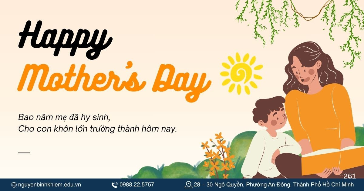 Lời chúc 20_10 cho mẹ bằng thơ cảm động