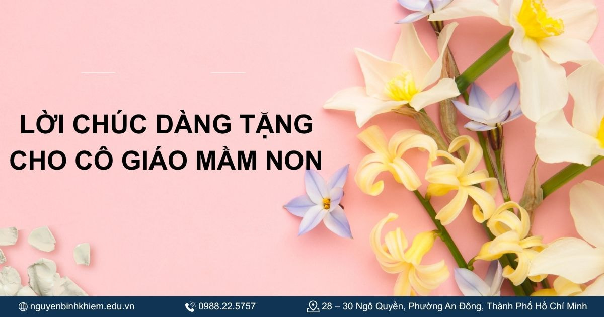 Lời chúc ngày 20_11 dành tặng cô giáo mầm non