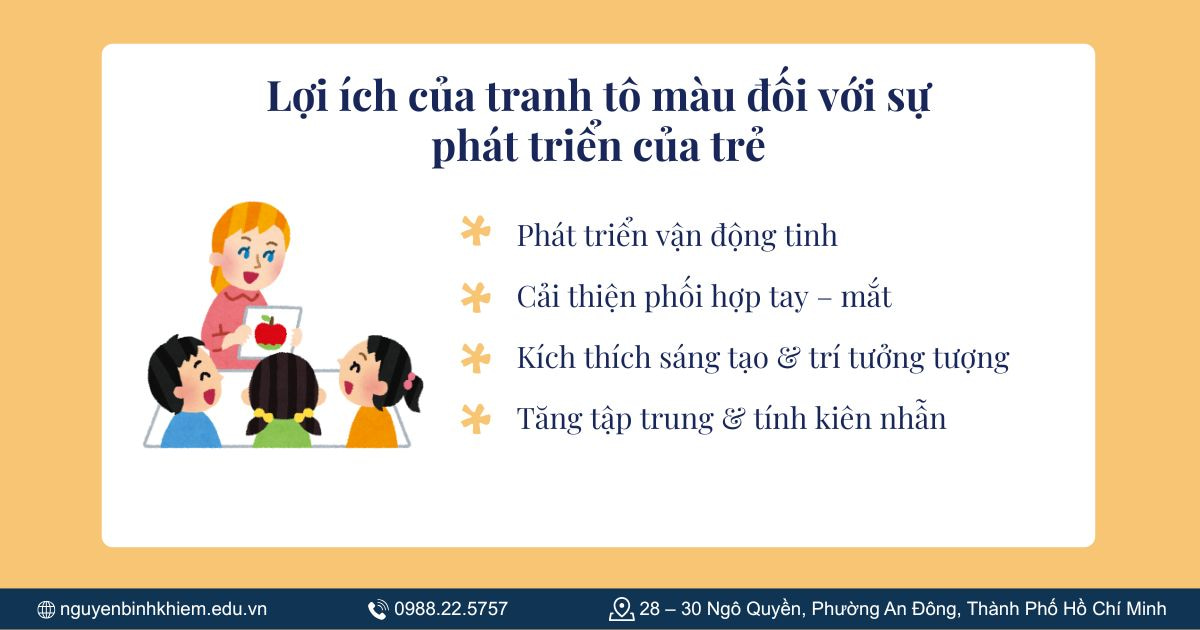 Lợi ích của tranh tô màu đối với sự phát triển của trẻ