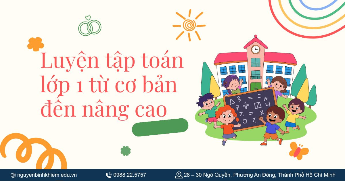 Luyện tập toán lớp 1 từ cơ bản đến nâng cao