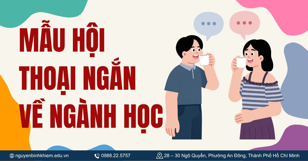 Mẫu hội thoại ngắn về ngành học