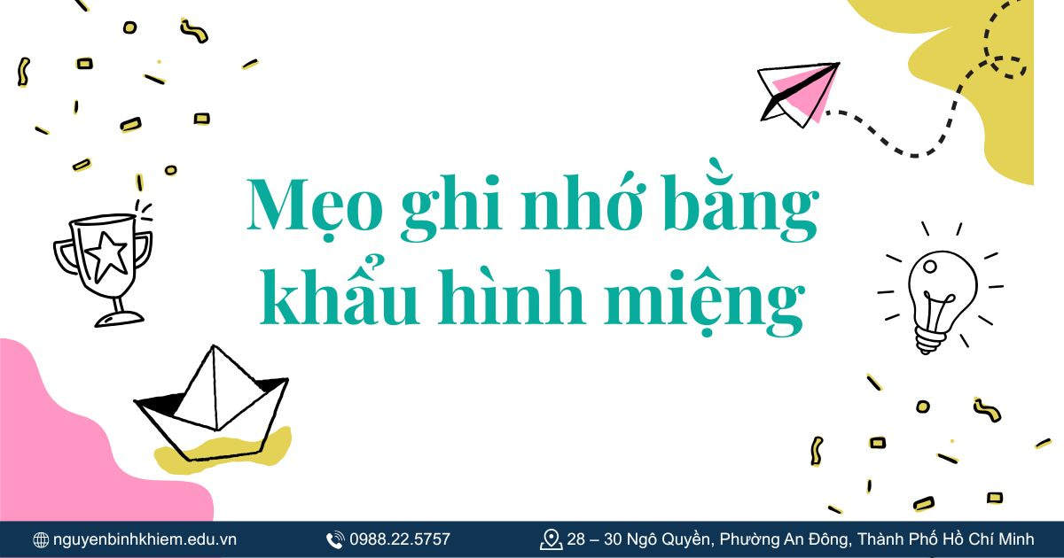 Mẹo ghi nhớ bằng khẩu hình miệng