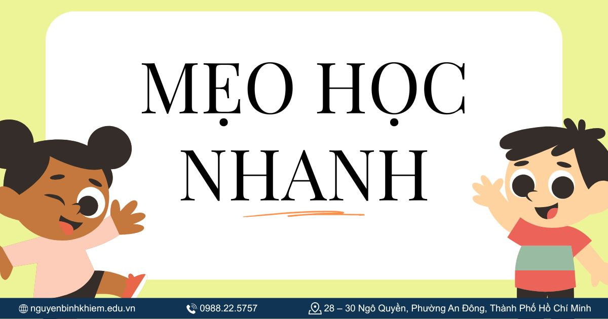 Mẹo học nhanh