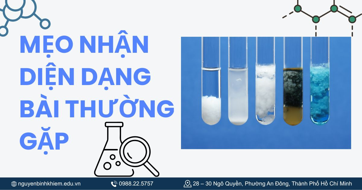 Mẹo nhận diện dạng bài thường gặp