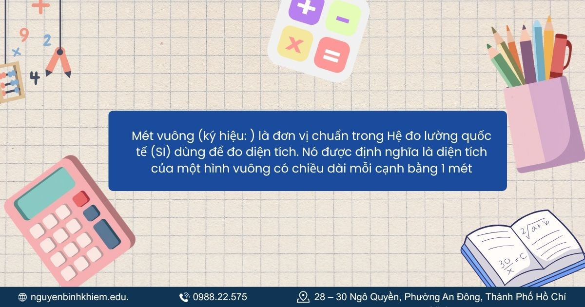 Mét vuông (m²) là gì