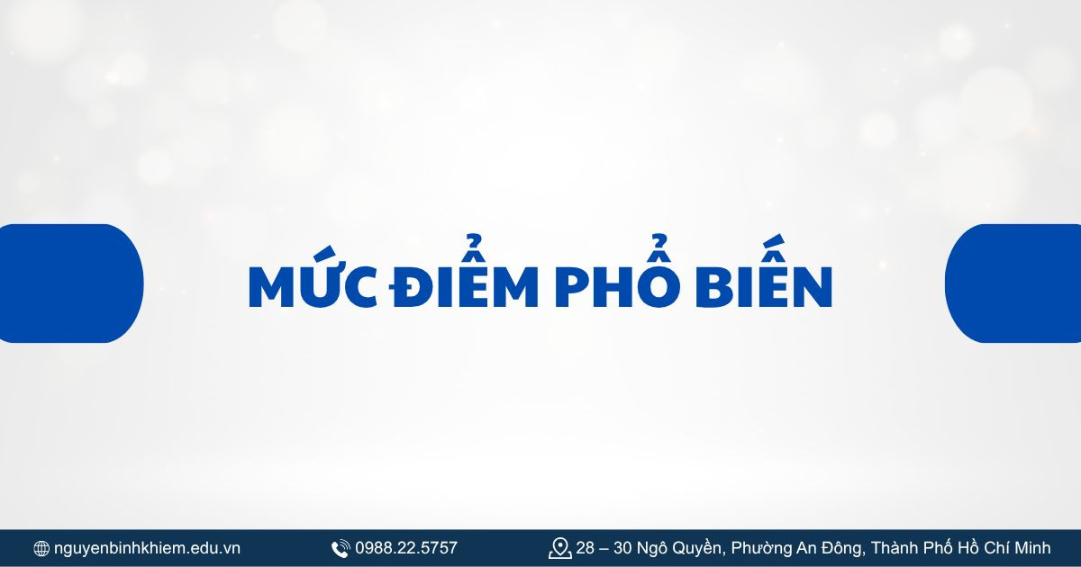 Mức điểm phổ biến