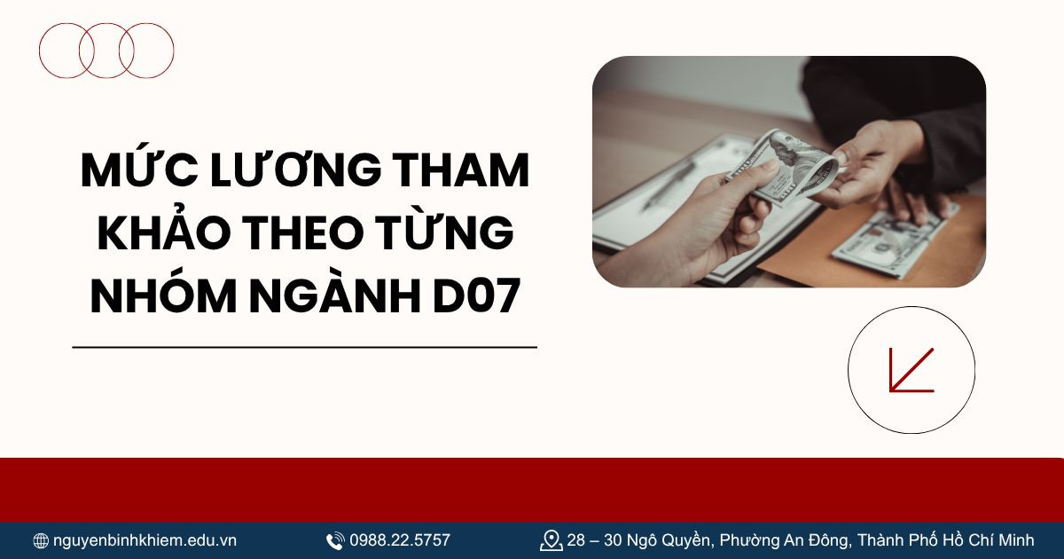 Mức lương tham khảo theo từng nhóm ngành D07