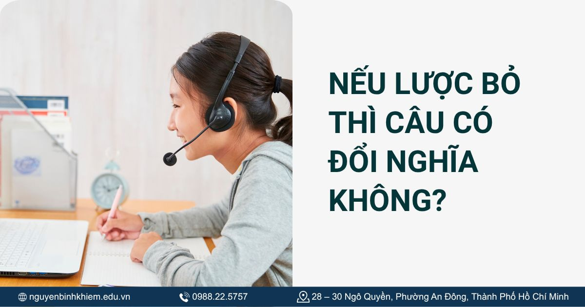Nếu lược bỏ thì câu có đổi nghĩa không?