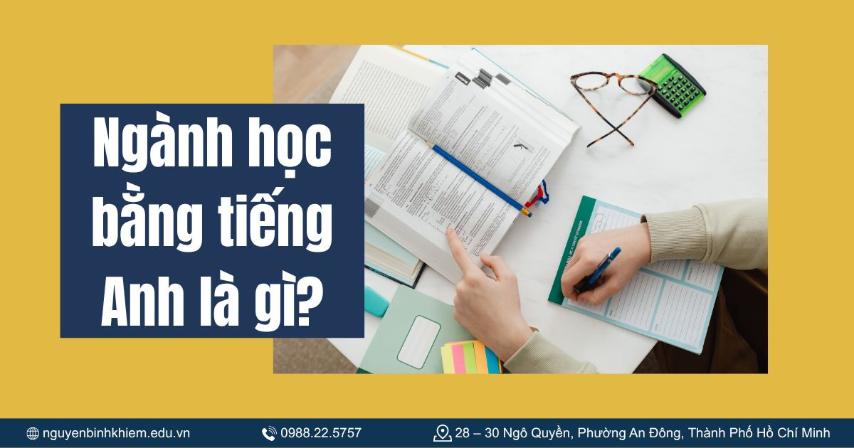 Ngành học bằng tiếng Anh là gì?