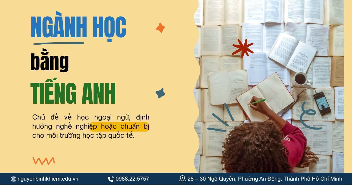 Ngành học bằng tiếng Anh