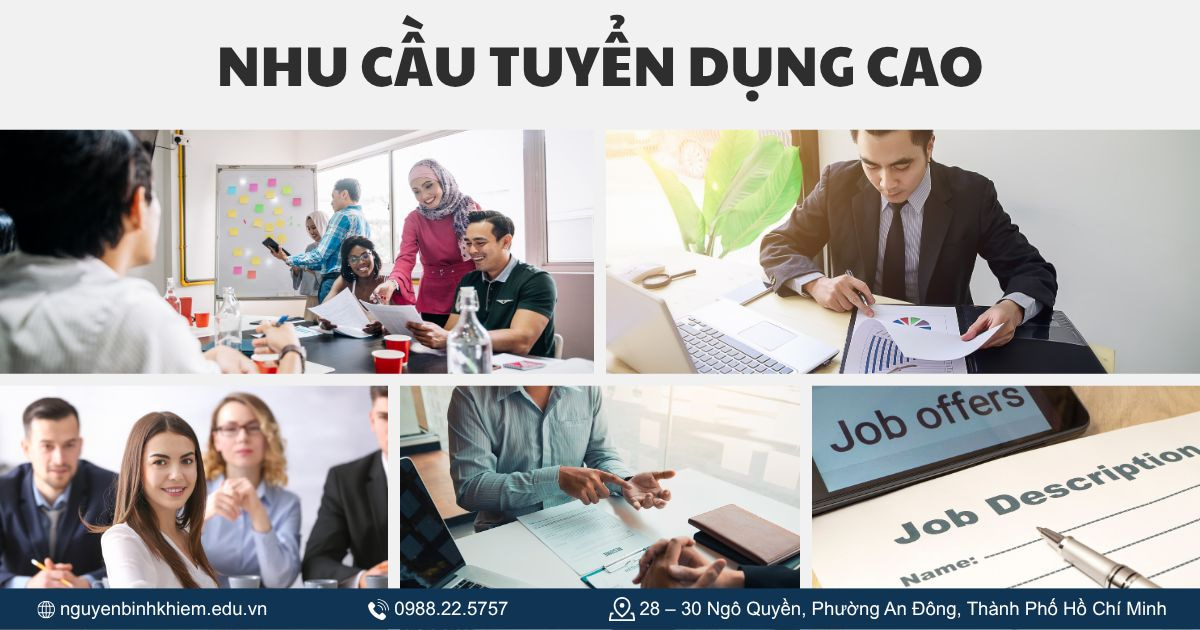 Ngành khối B có nhu cầu tuyển dụng cao