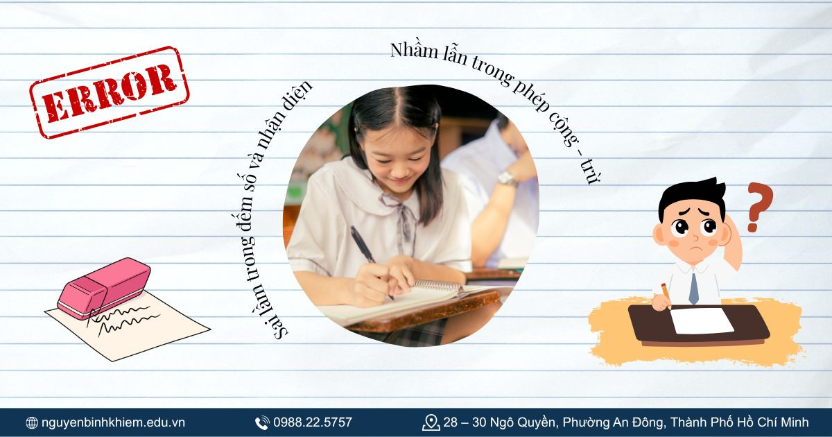 Những lỗi sai thường gặp khi học toán lớp 1