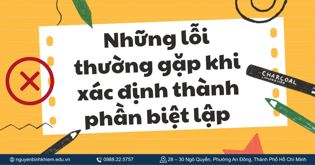 Những lỗi thường gặp khi xác định thành phần biệt lập