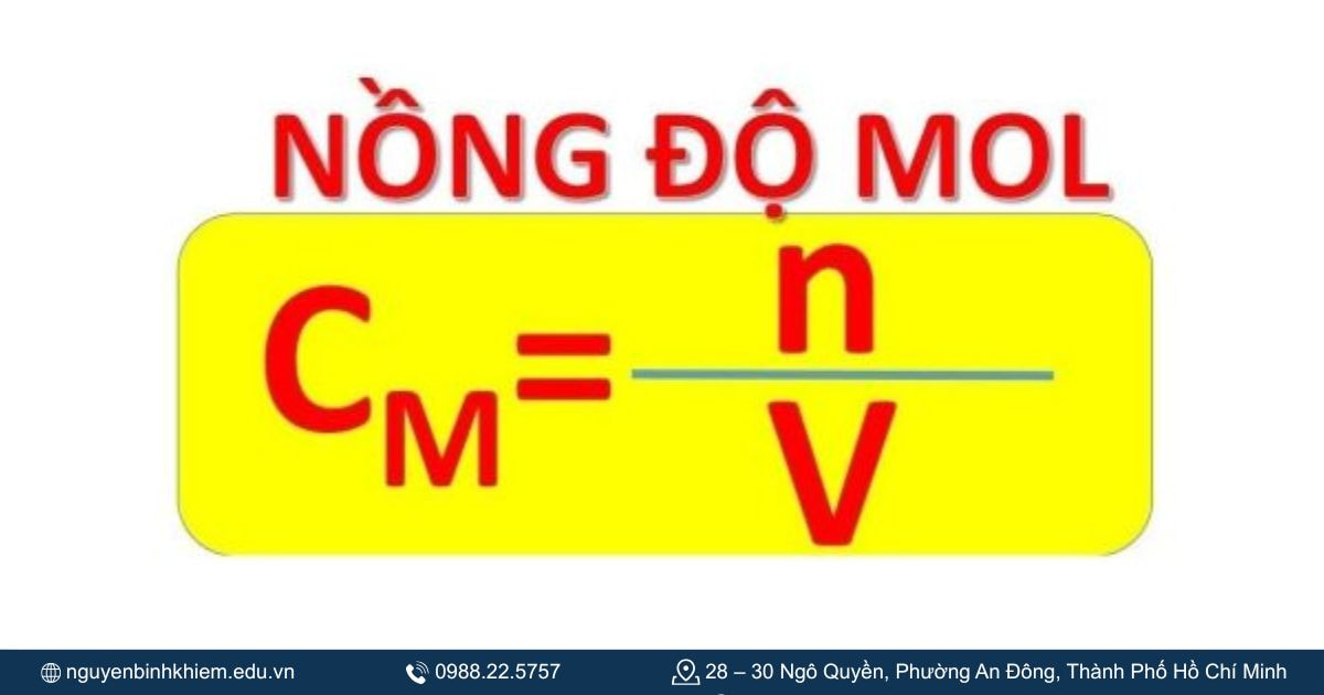 Nồng độ mol (CM)