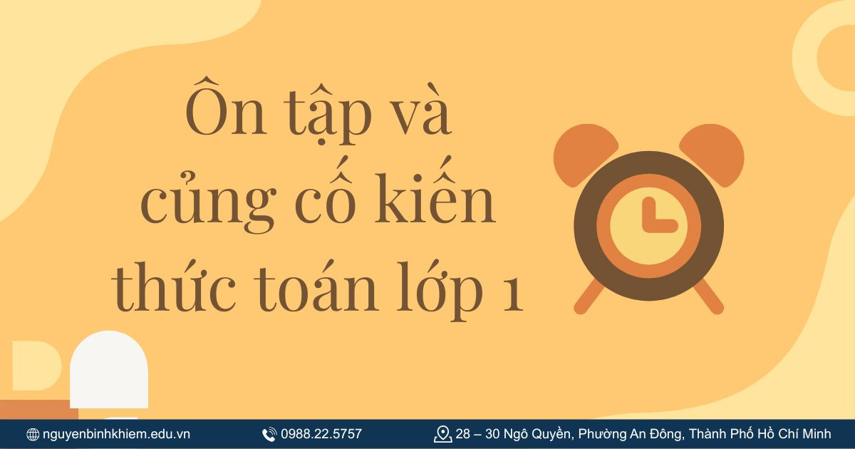Ôn tập và củng cố kiến thức toán lớp 1