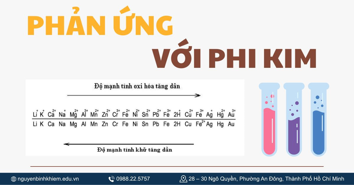 Phản ứng với phi kim
