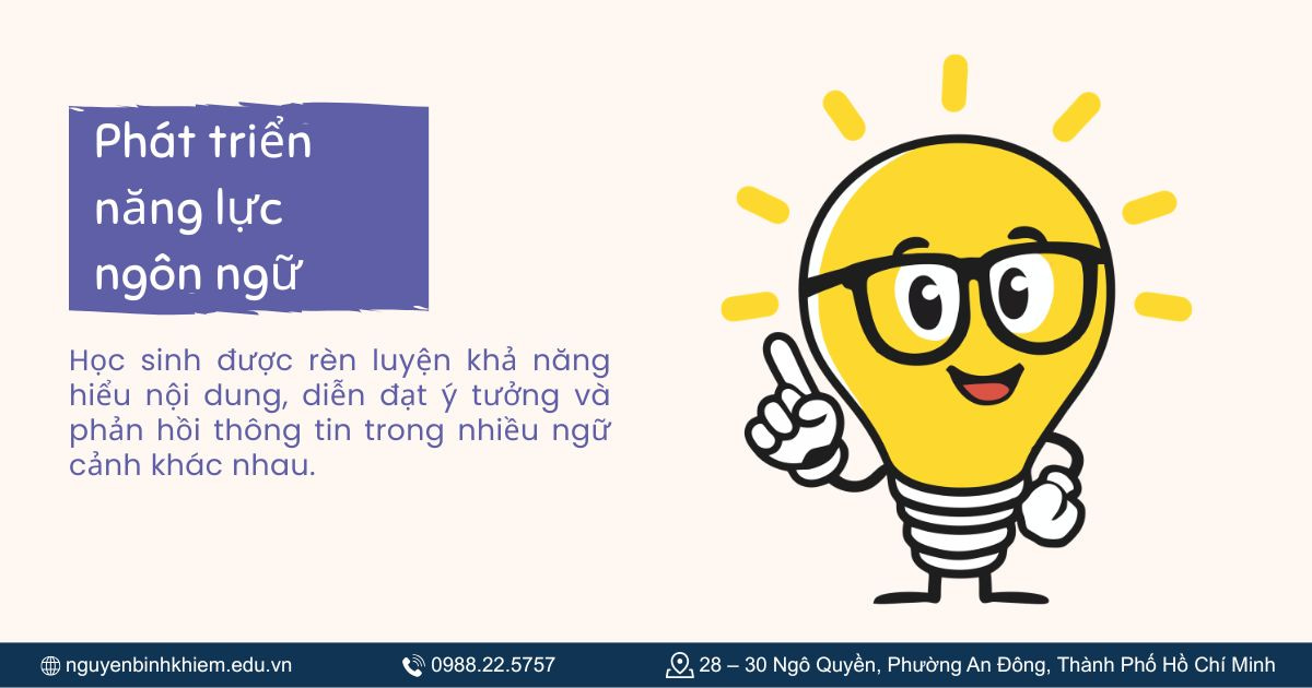 Phát triển năng lực ngôn ngữ