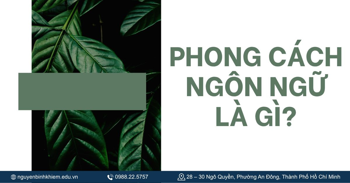 Phong cách ngôn ngữ là gì?