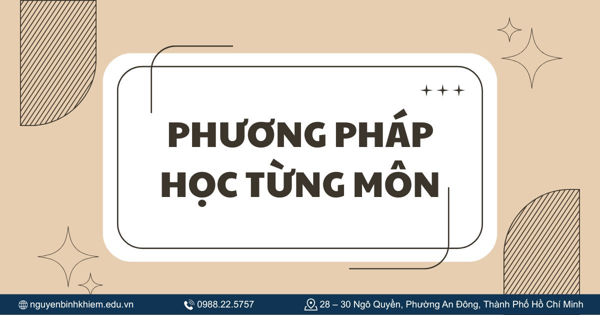 Phương pháp học từng môn