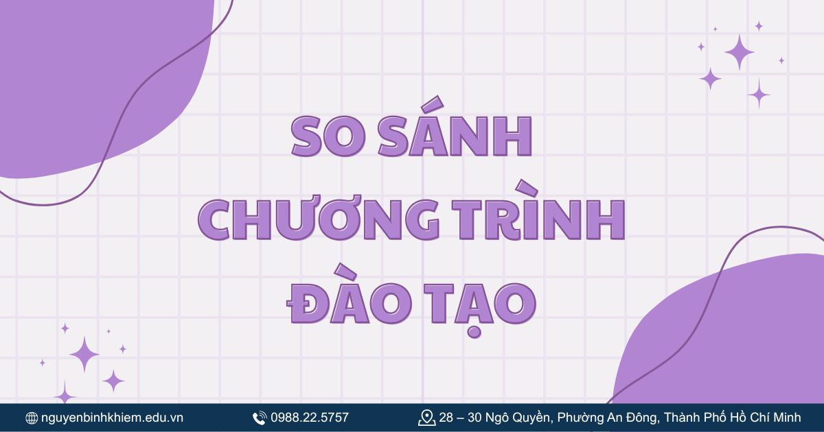 So sánh chương trình đào tạo