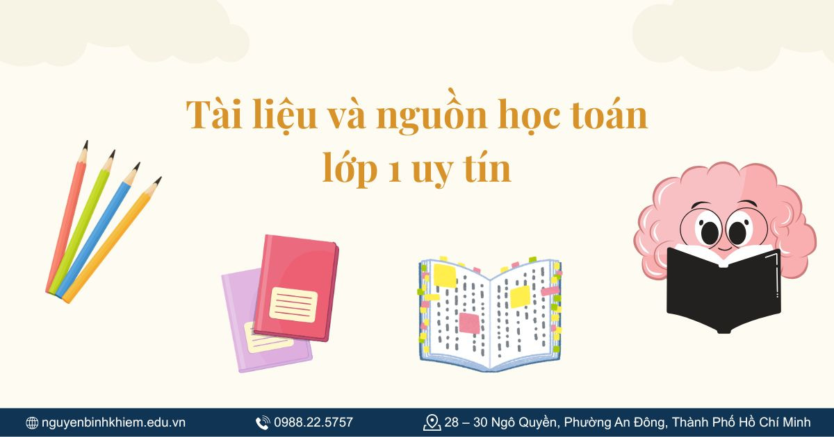 Tài liệu và nguồn học toán lớp 1 uy tín