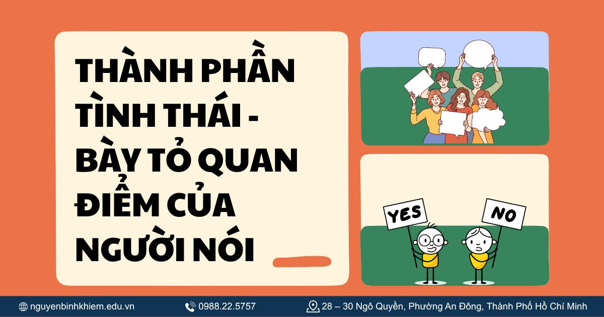 Thành phần tình thái - Bày tỏ quan điểm của người nói