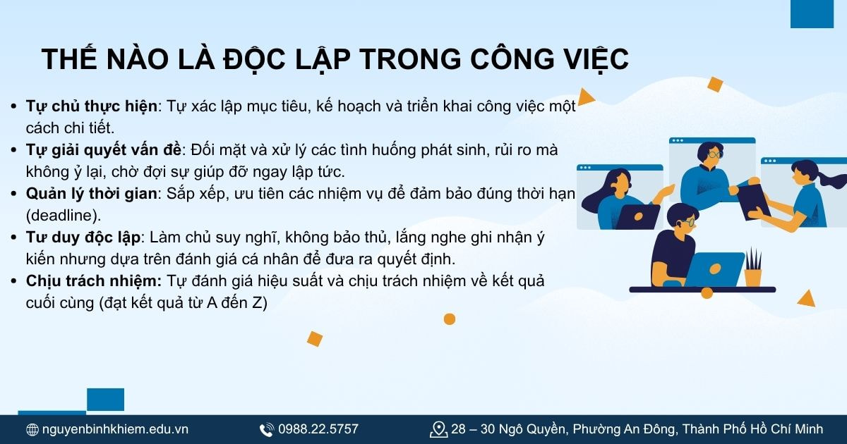 Thế nào là độc lập trong công việc