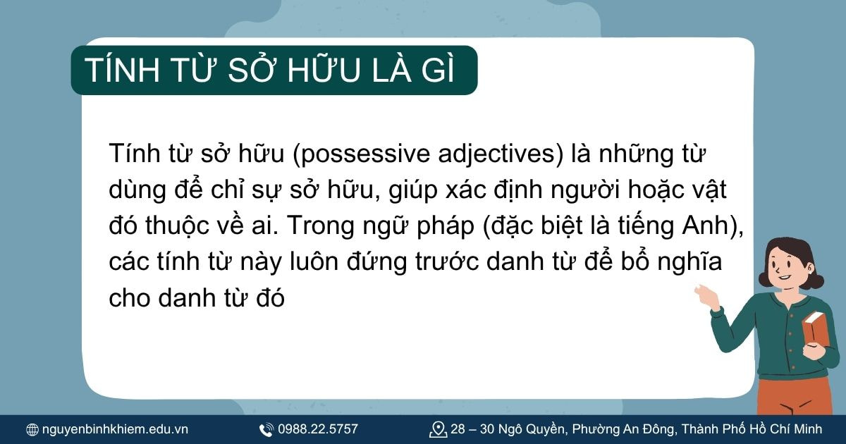 Tính từ sở hữu là gì