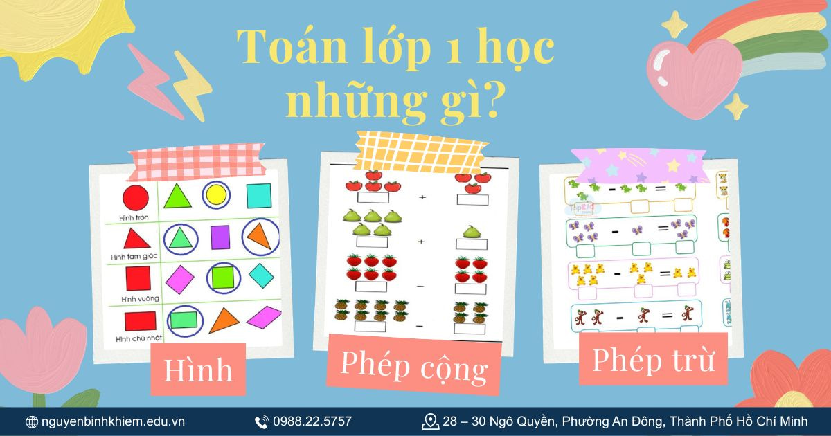 Toán lớp 1 học những gì?