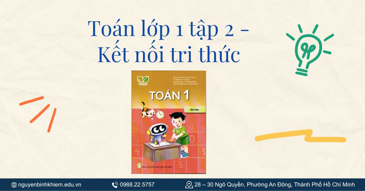 Toán lớp 1 tập 2 - Kết nối tri thức