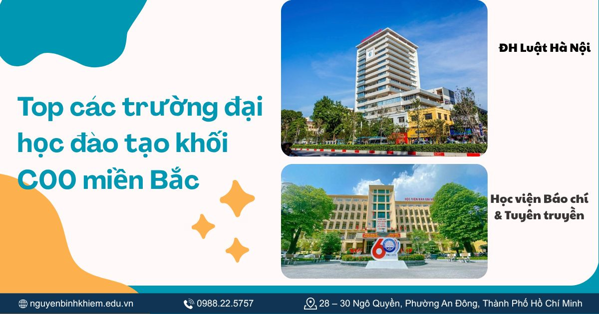 Top các trường đại học đào tạo khối C00 miền Bắc