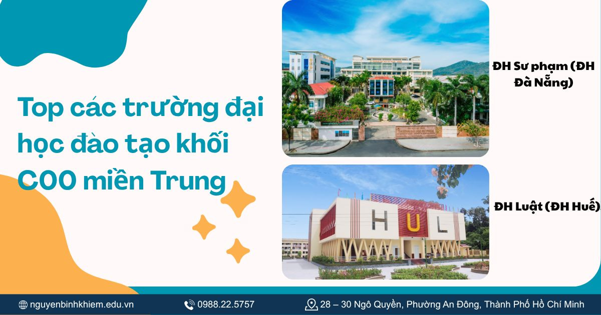 Top các trường đại học đào tạo khối C00 miền Trung