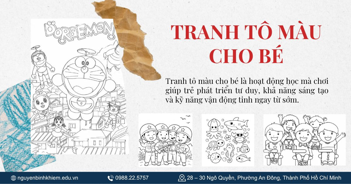 Tranh tô màu cho bé