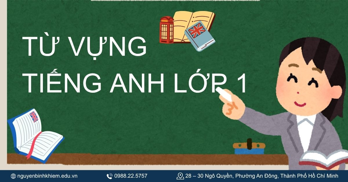 Từ vựng tiếng Anh lớp 1