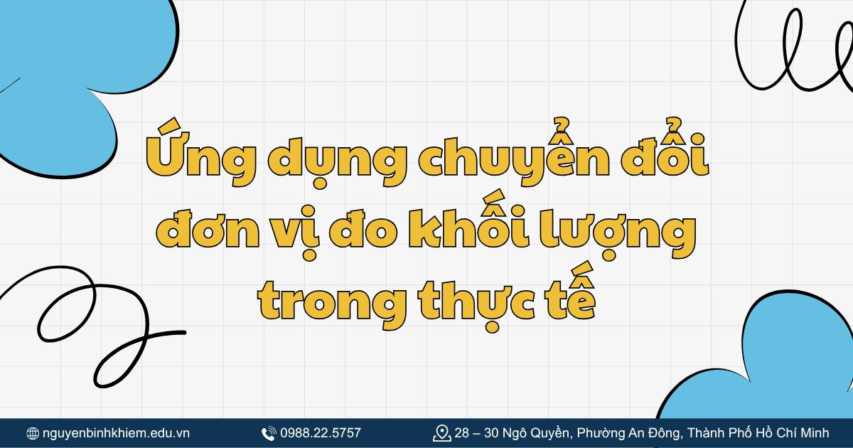 Ứng dụng chuyển đổi đơn vị đo khối lượng trong thực tế