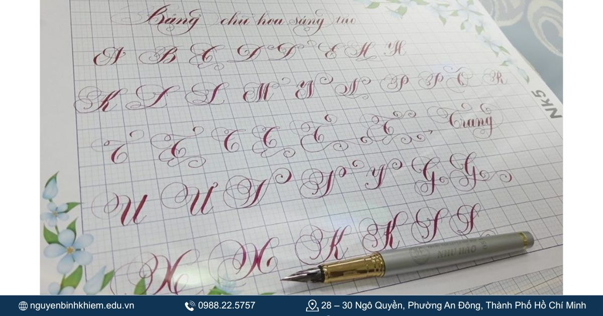 Viết chữ hoa tăng tính thẩm mỹ