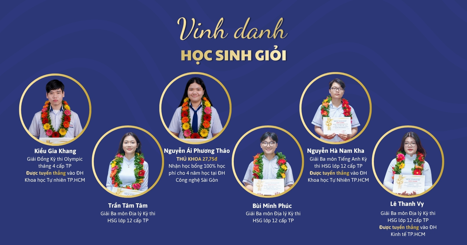 Vinh danh học sinh giỏi