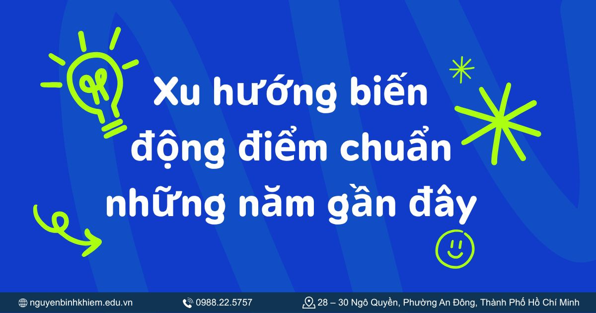 Xu hướng biến động điểm chuẩn những năm gần đây
