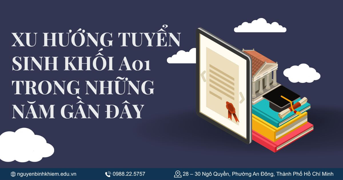 Xu hướng tuyển sinh khối A01 trong những năm gần đây
