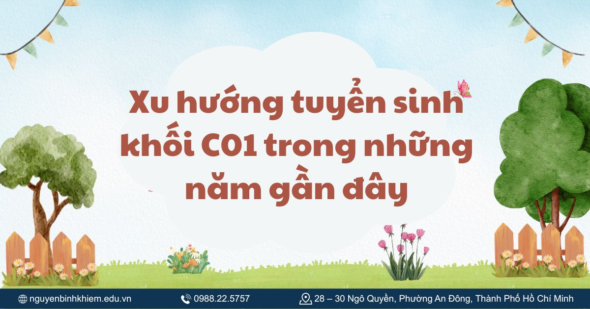 Xu hướng tuyển sinh khối C01 trong những năm gần đây