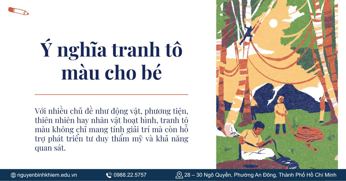 Ý nghĩa tranh tô màu cho bé