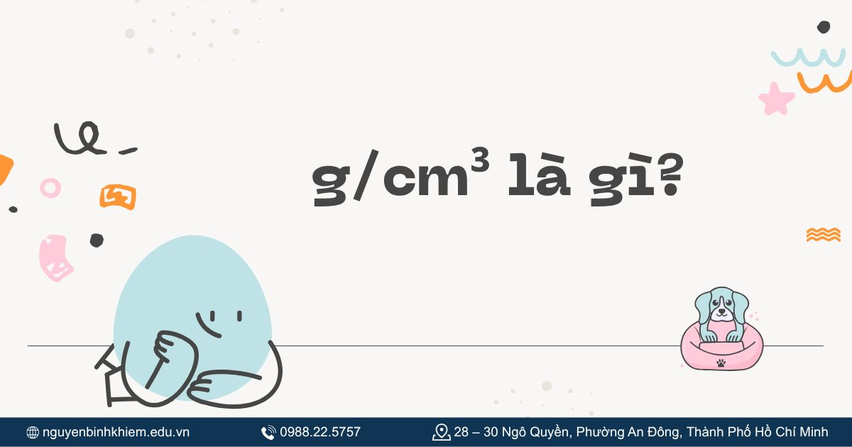 g/cm³ là gì?
