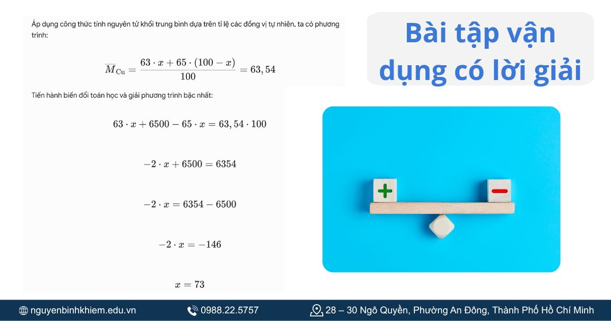 Bài tập vận dụng có lời giải.