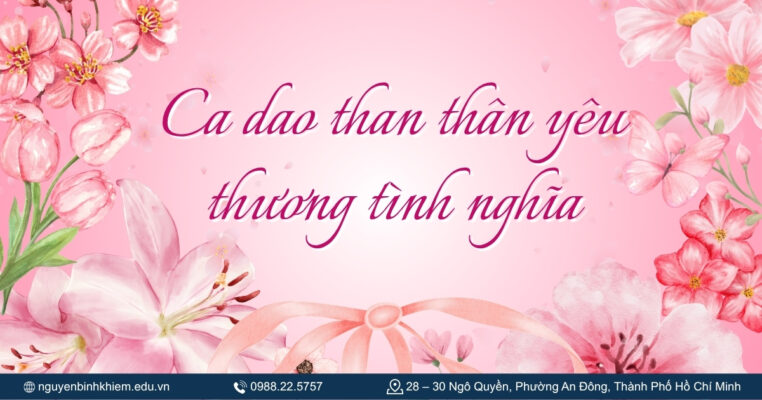 Ca dao than thân yêu thương tình nghĩa