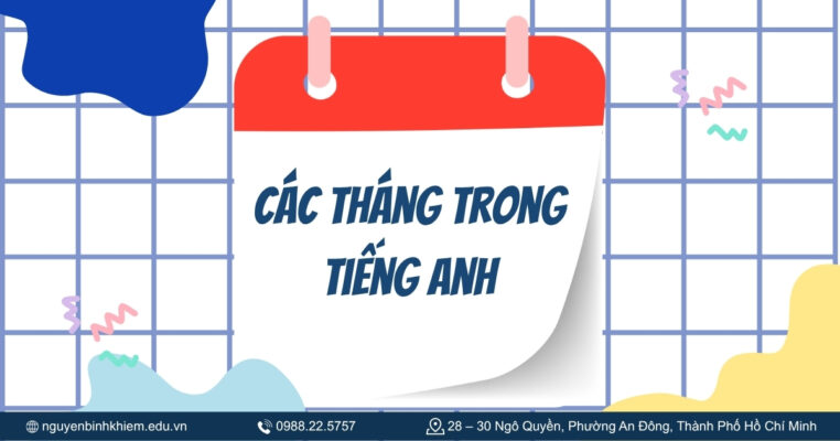 Các tháng trong tiếng Anh
