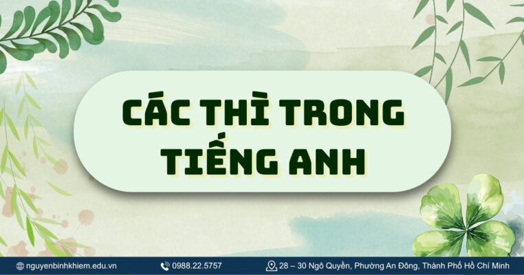 Các thì trong tiếng Anh